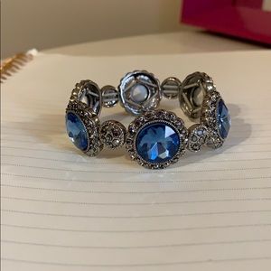 Blue Monet Stretch Bracelet